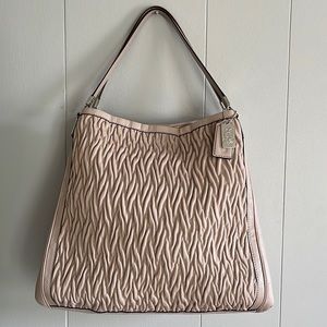 Coach Madison Gathered Tan Leather Phoebe Shoulder Bag No. E1382-25260